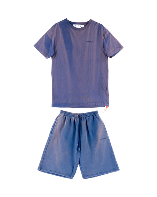 Off-White T-Shirt & Shorts Set