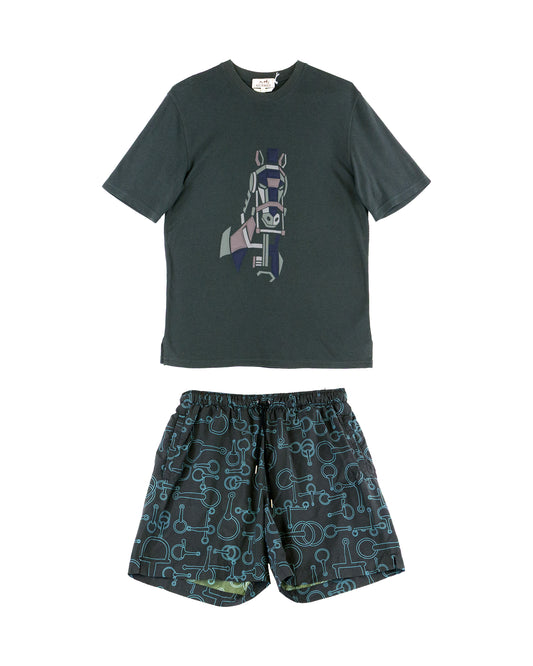 Hermes T-Shirt & Swim Shorts Set