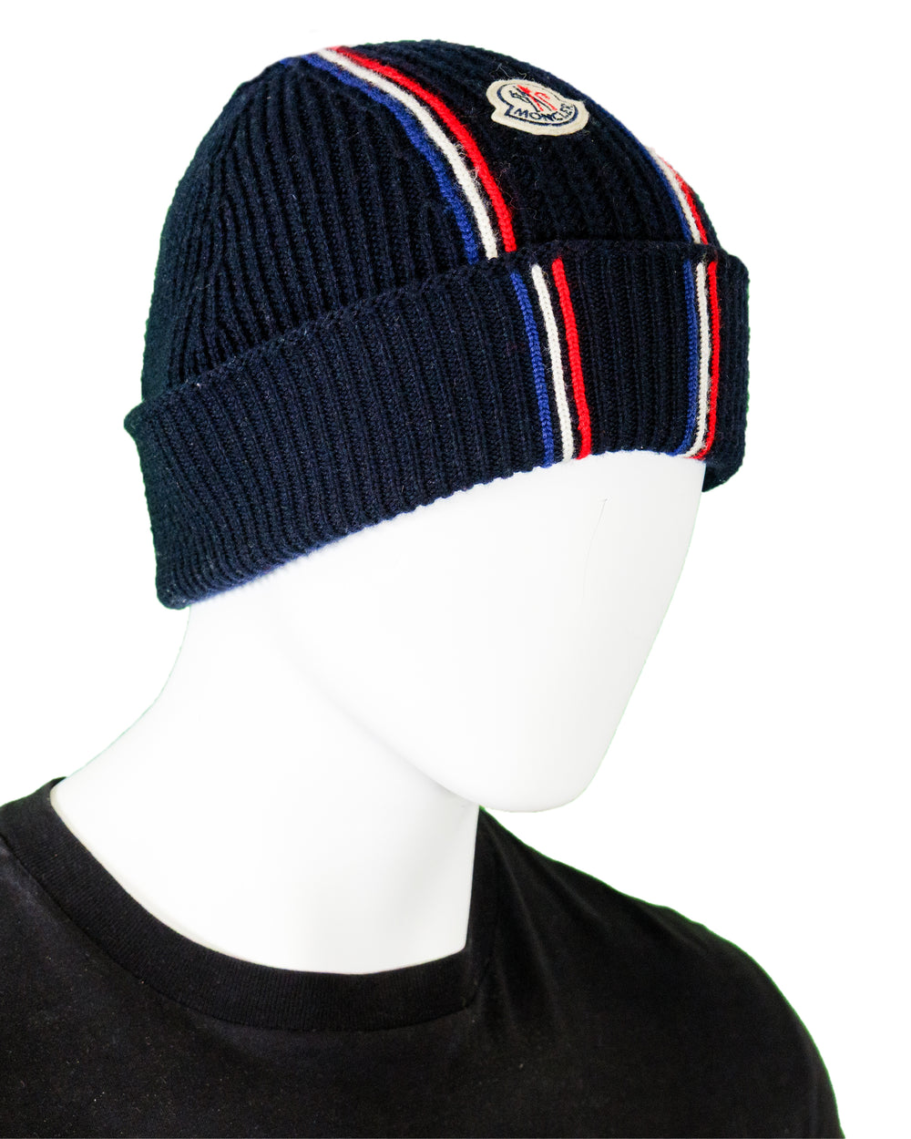 Moncler Tricolour Wool Beanie