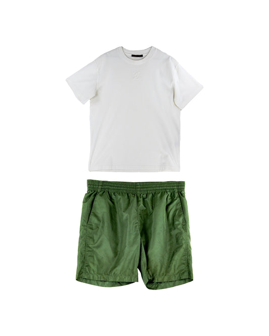 Louis Vuitton T-Shirt and Swim Shorts Set