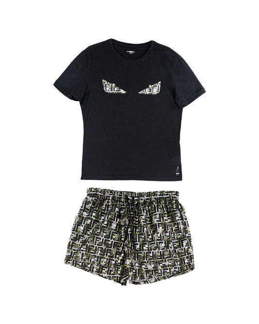 Fendi T-Shirt and Swim Shorts Set