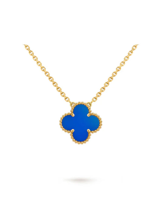 Single Clover Necklace 18k Gold