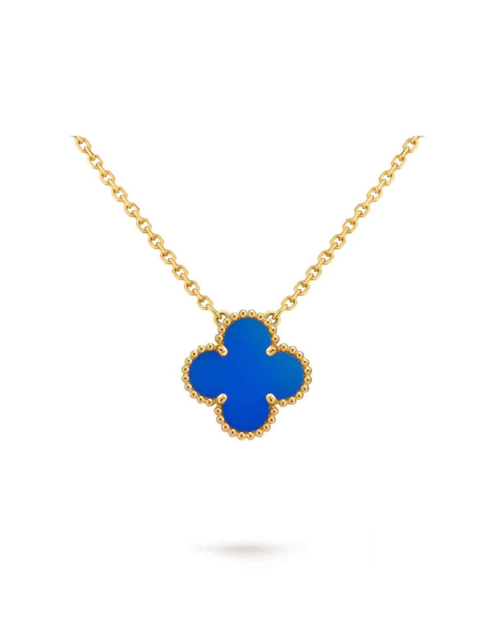 Single Clover Necklace 18k Gold