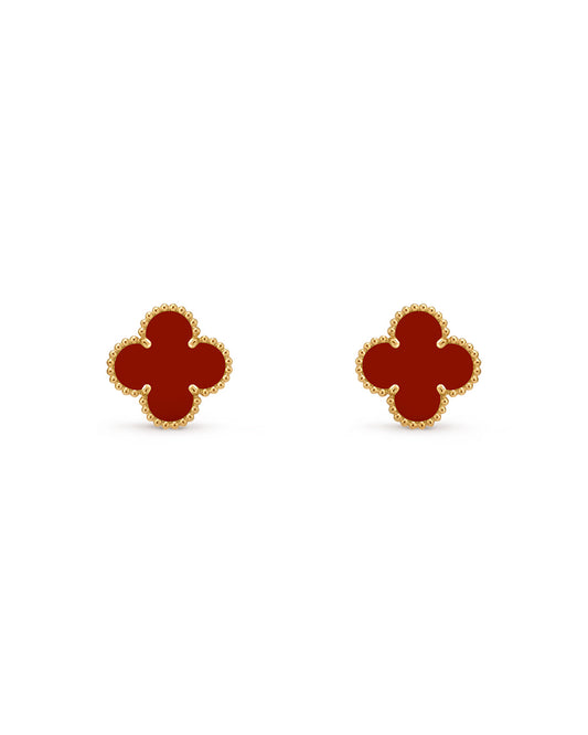 Large Clover Earrings 18k Gold