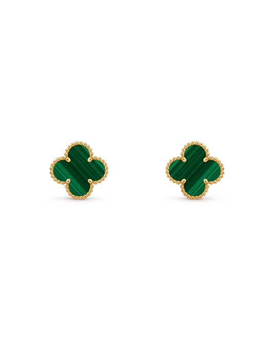 Large Clover Earrings 18k Gold
