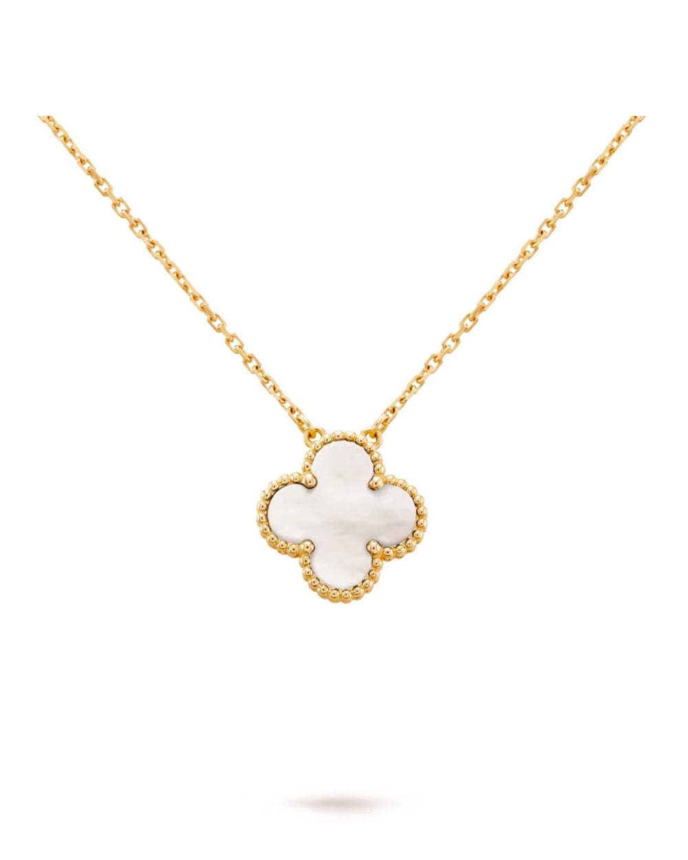 Single Clover Necklace 18k Gold
