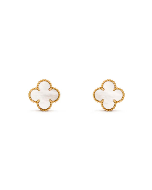 Large Clover Earrings 18k Gold