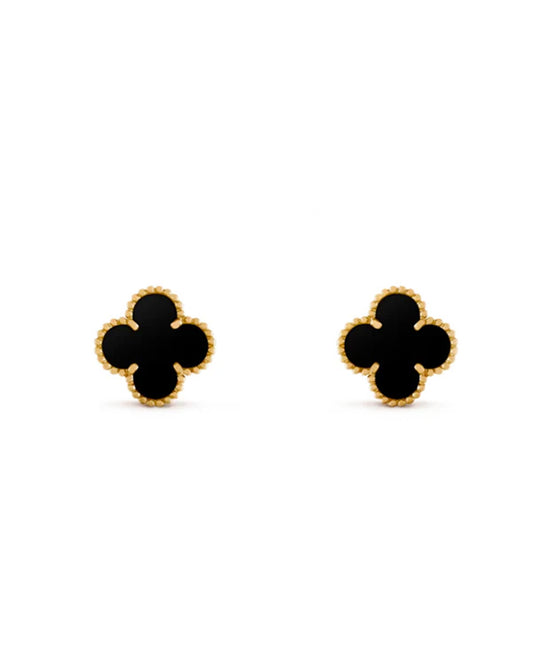 Large Clover Earrings 18k Gold